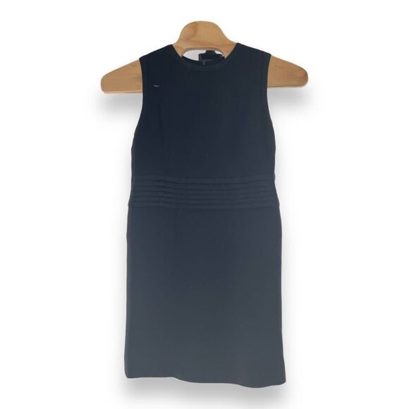 Vintage Les Copains Women's Wool Crepe Lined Sheath Shift Dress Black Size 48 - Picture 1 of 4